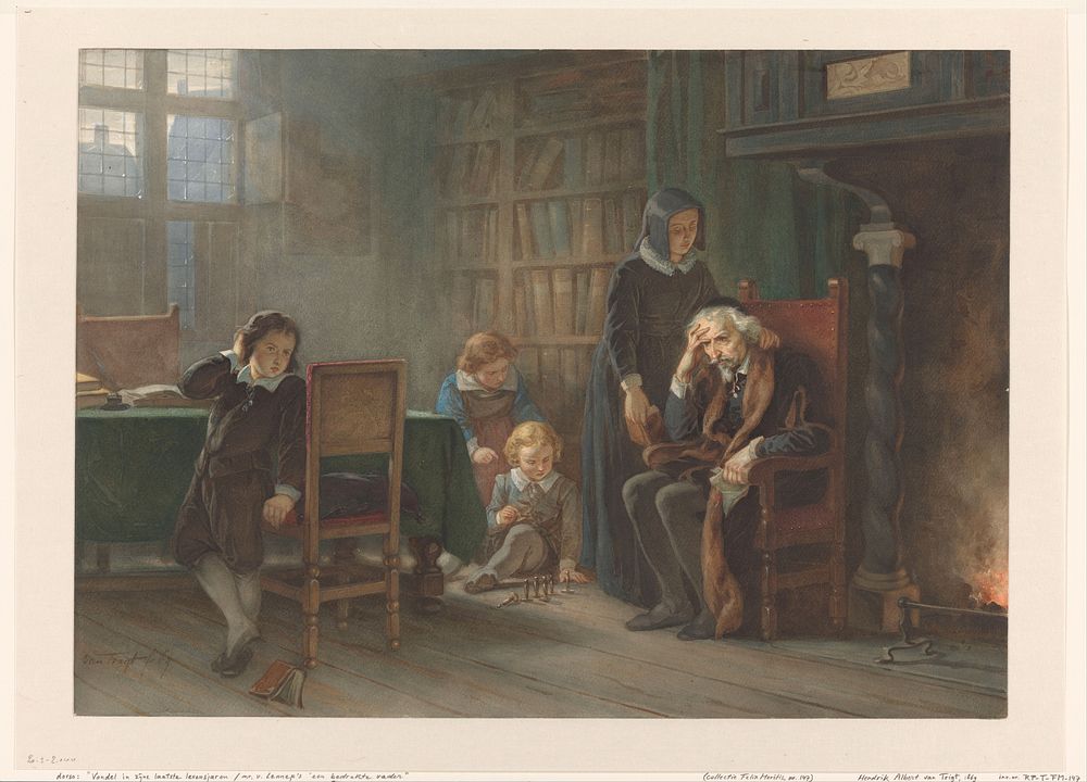 Vondel in zijn laatste levensjaren (1869) by Hendrik Albert van Trigt