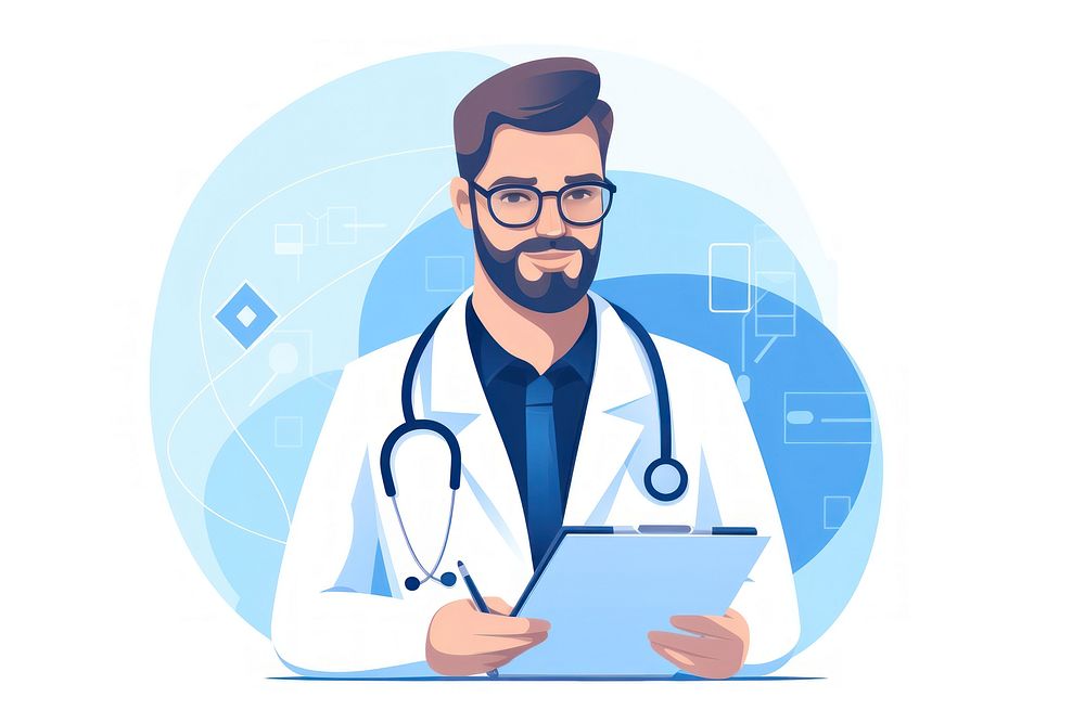 Healthcare doctor glasses adult. AI generated Image by rawpixel.