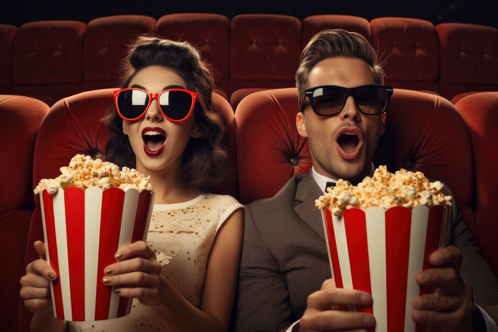 Popcorn glasses adult movie. 