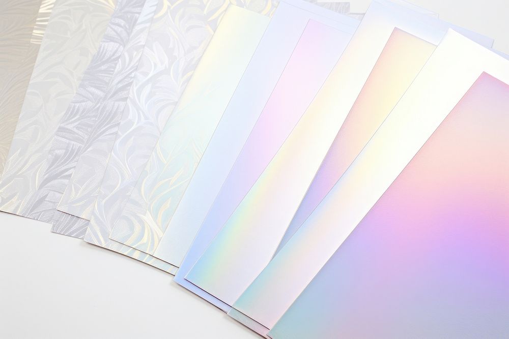 A4 Holographic Paper set paper backgrounds text.