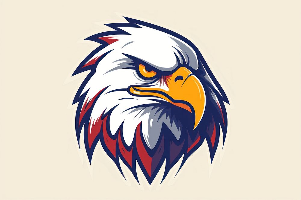 Eagle bird beak logo.