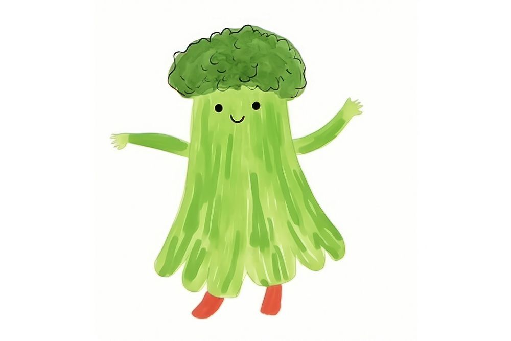 Brocoli dancing vegetable broccoli plant. AI generated Image by rawpixel.