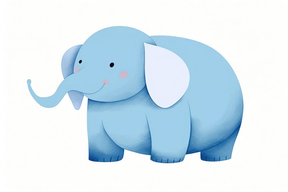 Chubby elephant wildlife animal mammal. AI generated Image by rawpixel.