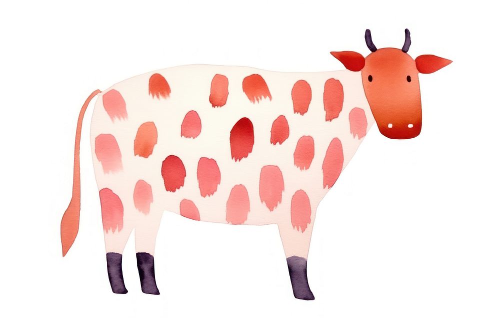 Cow livestock animal mammal. AI generated Image by rawpixel.