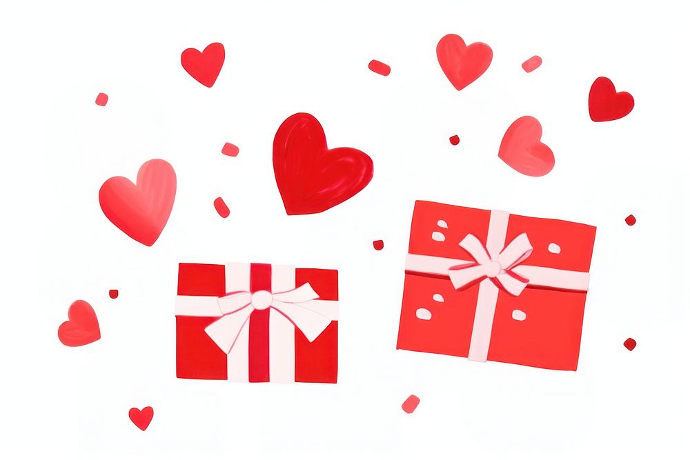 Gift red white background celebration. AI generated Image by rawpixel.