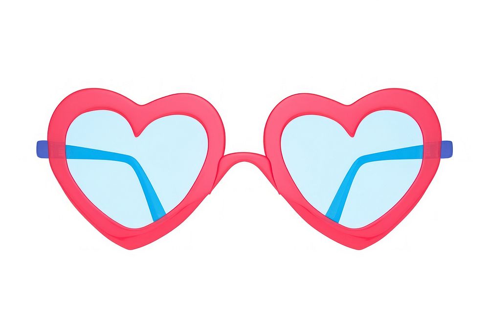Glasses sunglasses shape heart. AI generated Image by rawpixel.