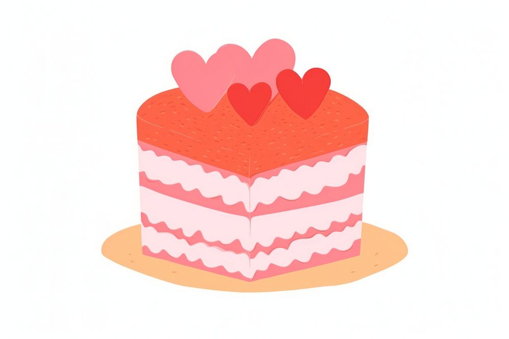 LOVE CAKE cake dessert icing. AI generated Image by rawpixel.