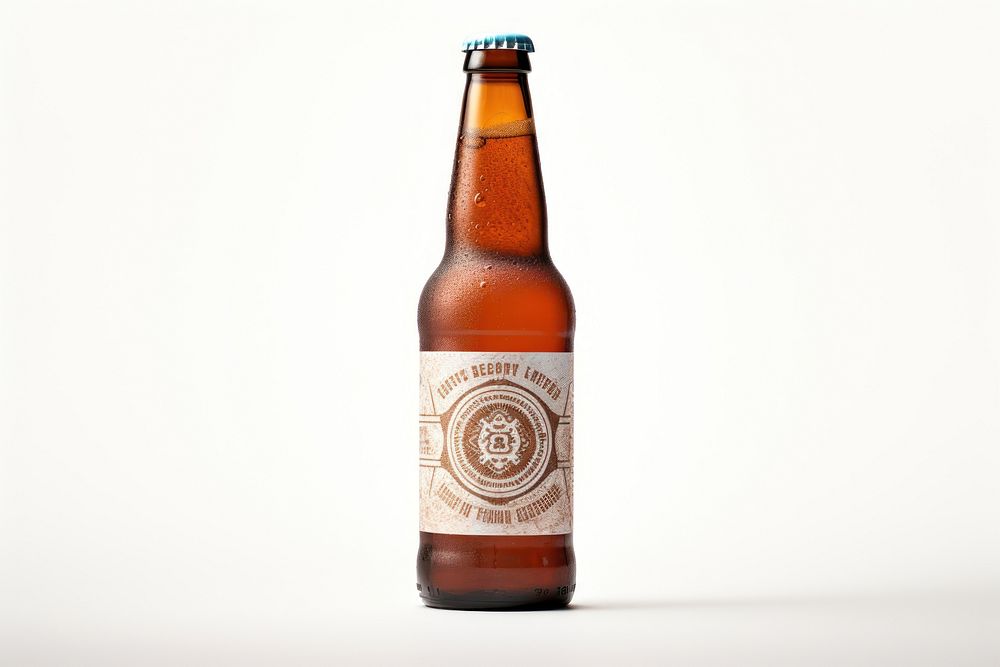 Craft beer bottle drink lager. AI generated Image by rawpixel.