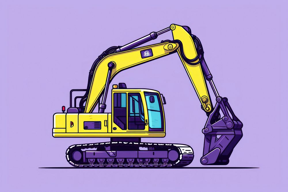Excavator  construction development. AI generated Image by rawpixel.