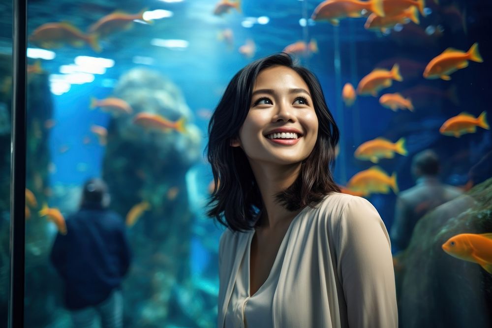  Thai aquarium portrait animal. AI generated Image by rawpixel.