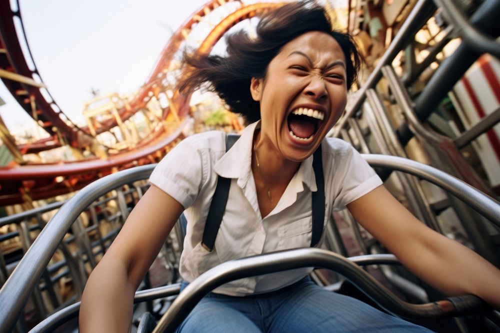  Thai laughing coaster adult. AI generated Image by rawpixel.