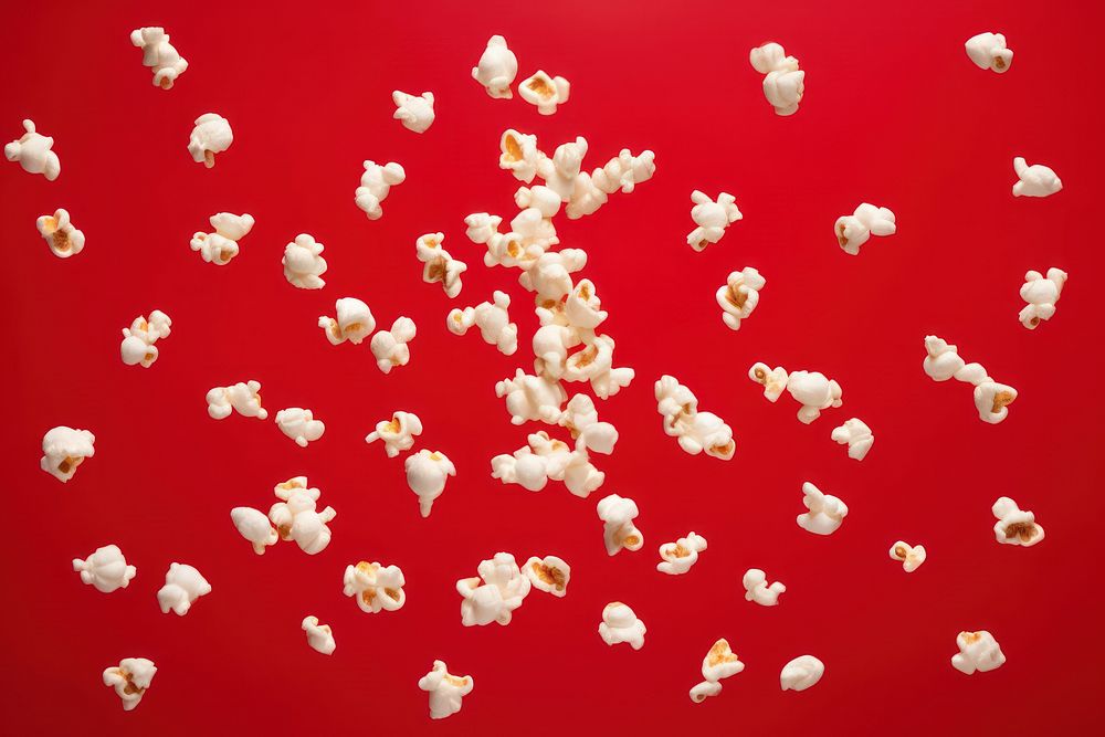Popcorns white snack food. AI generated Image by rawpixel.