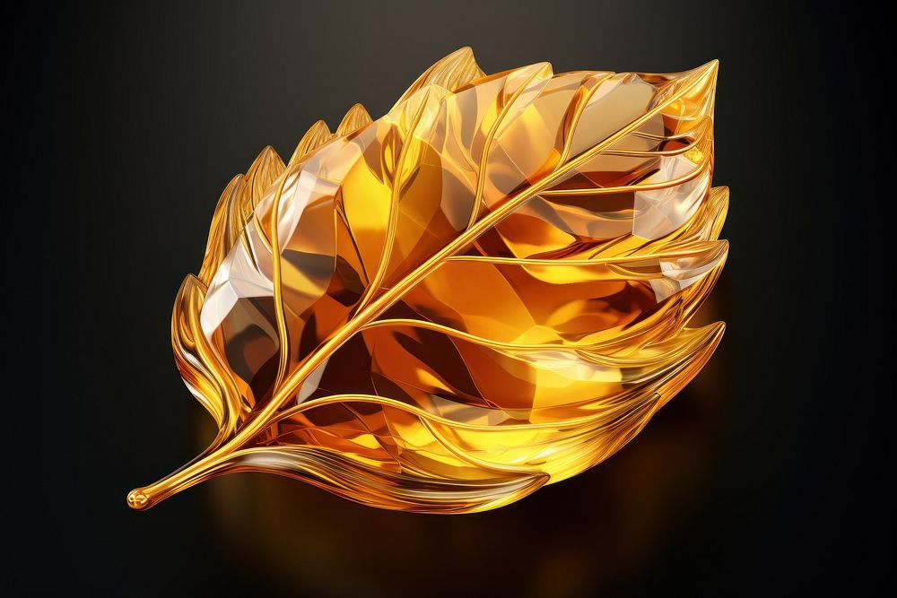 Meple leaf gemstone jewelry gold.