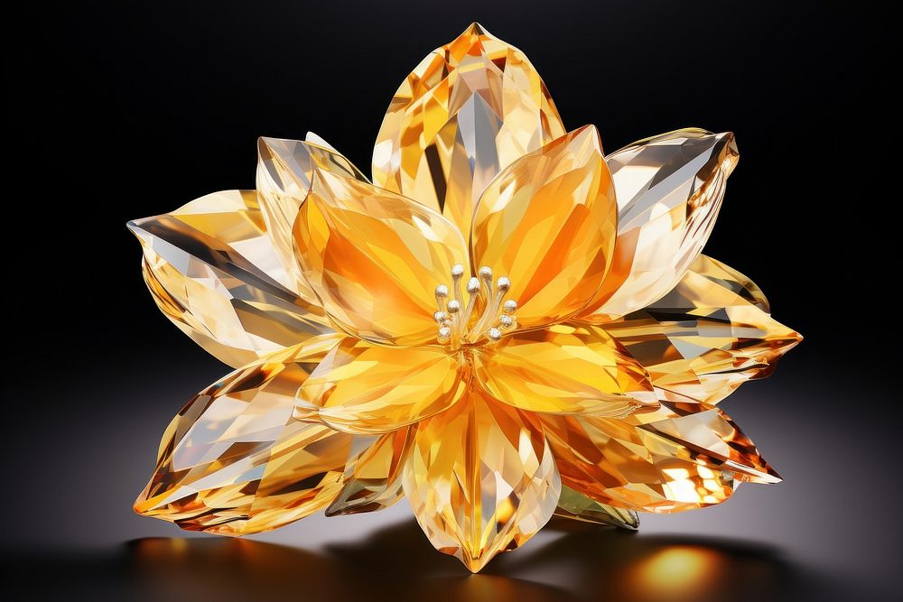 Daffodil gemstone crystal jewelry.
