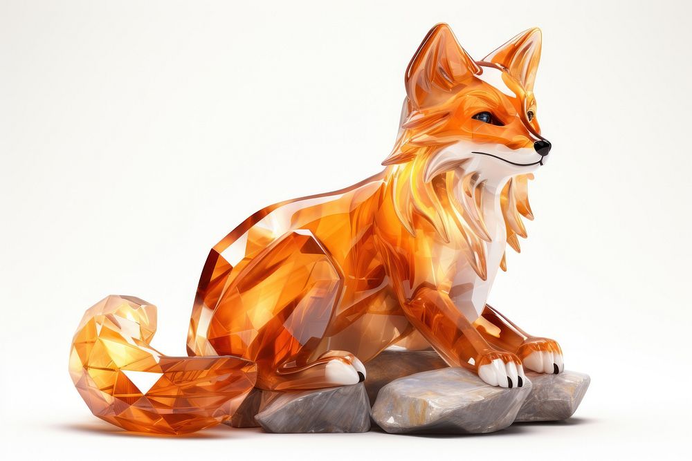 Fox figurine animal mammal.