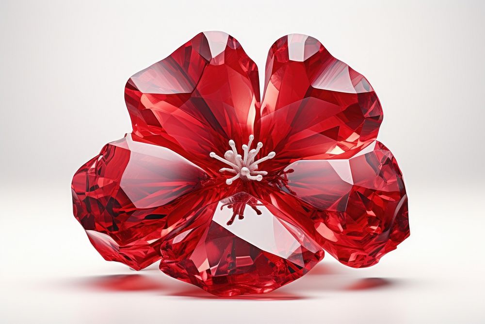 Hibiscus gemstone jewelry diamond.