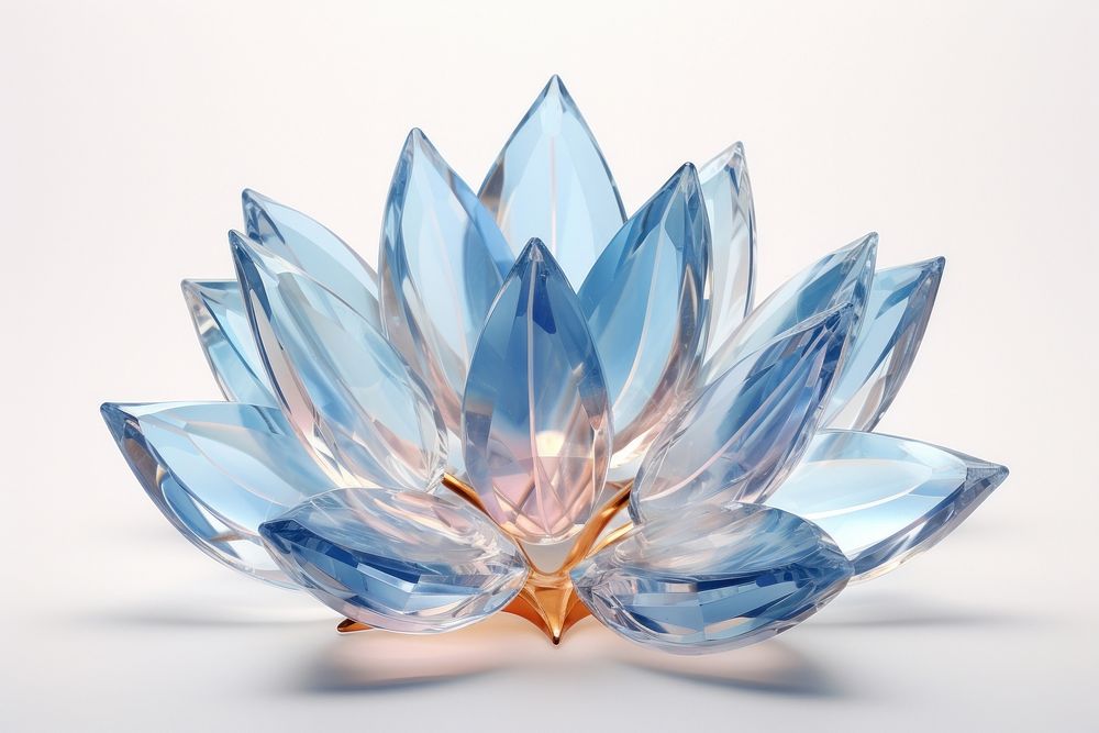Lotus gemstone crystal jewelry.