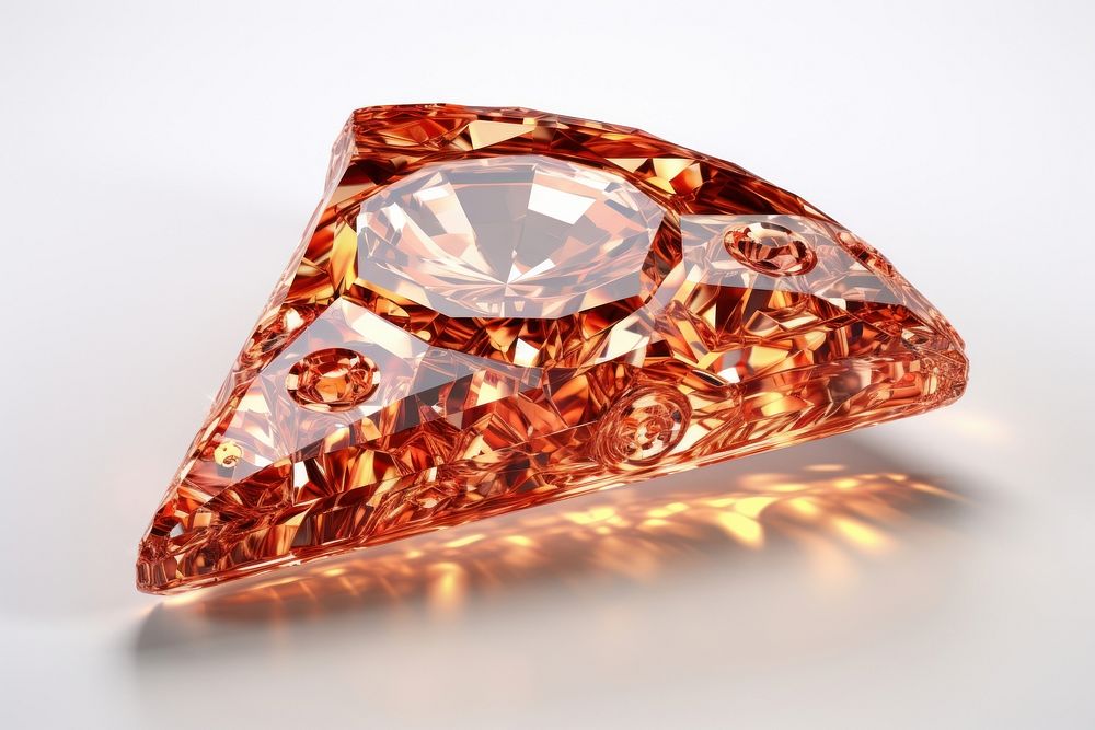 Pizza gemstone jewelry diamond.