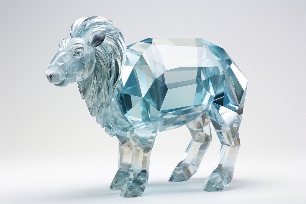 Sheep crystal gemstone mammal.