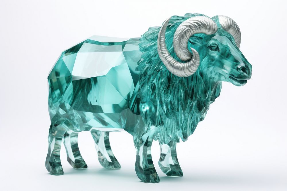 Sheep livestock gemstone emerald.