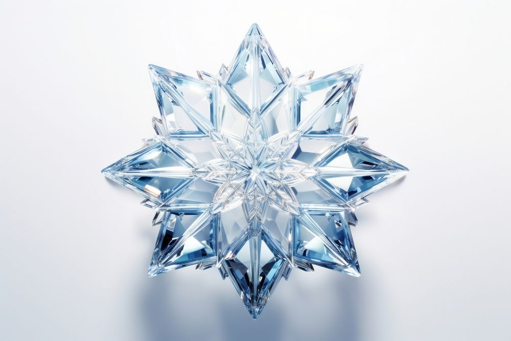 Snowflake crystal gemstone jewelry.