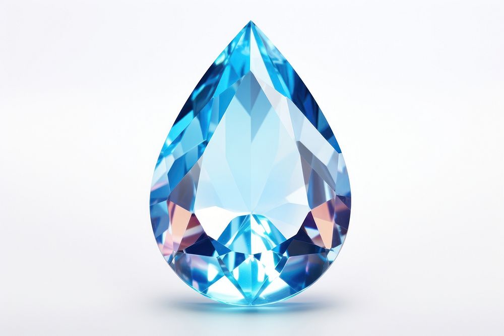 Water drop gemstone crystal jewelry.