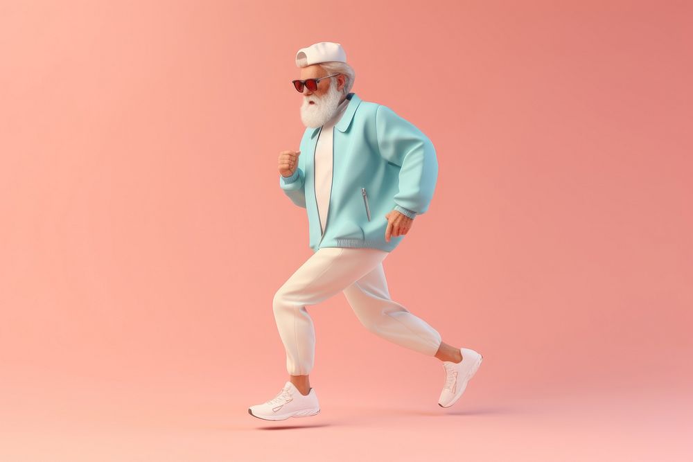 Old men jogging footwear adult shoe. AI generated Image by rawpixel.