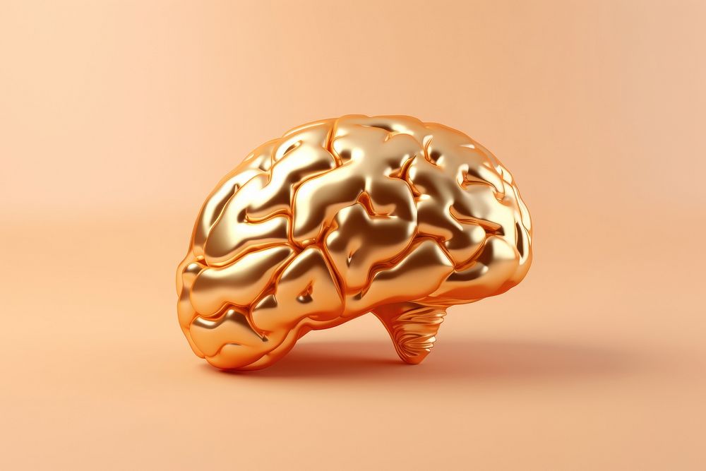 Golden plastic brain accessories investment accessory.