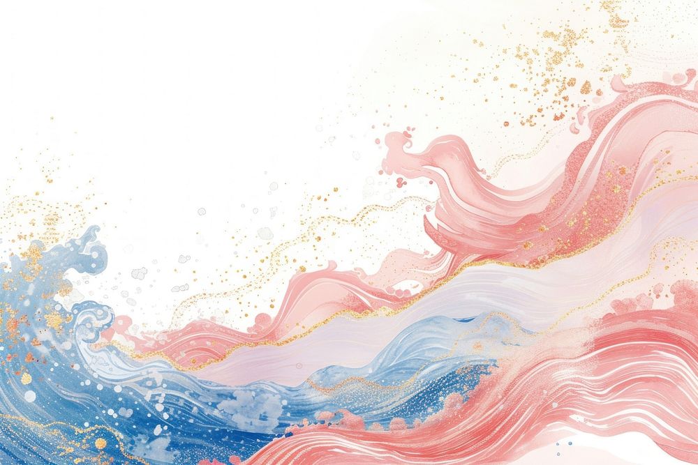 Water wave backgrounds painting art.