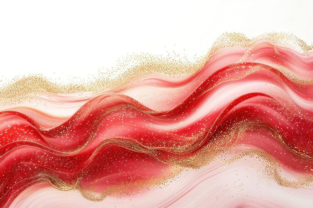 Wave backgrounds glitter red.