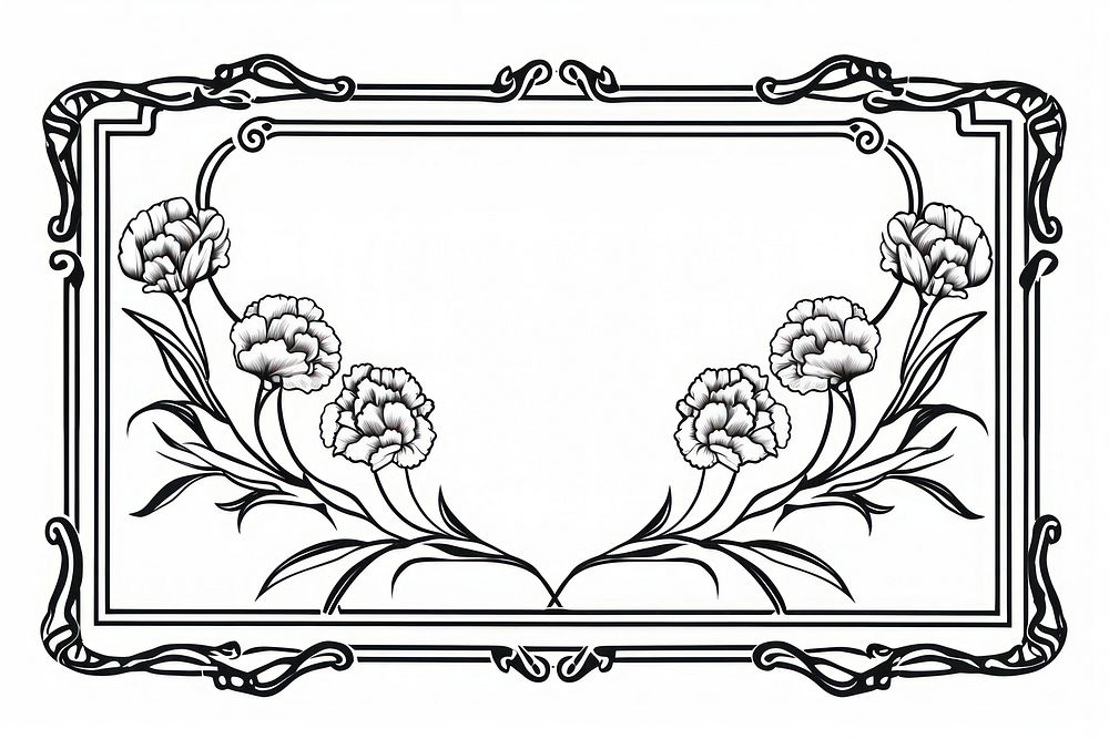 Pattern drawing sketch frame.