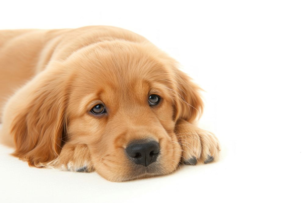Golden puppy animal mammal dog.