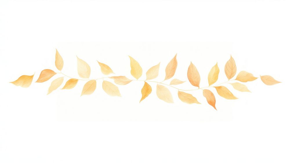Autumn leaves symmetric watercolour illustration backgrounds pattern plant.