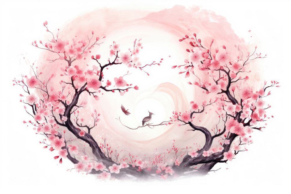 Cherry blossom plant tranquility springtime.