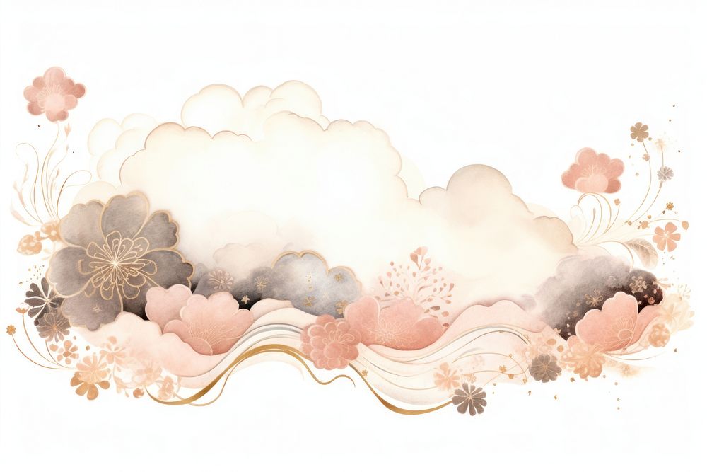 Cloud with natural backgrounds pattern art.