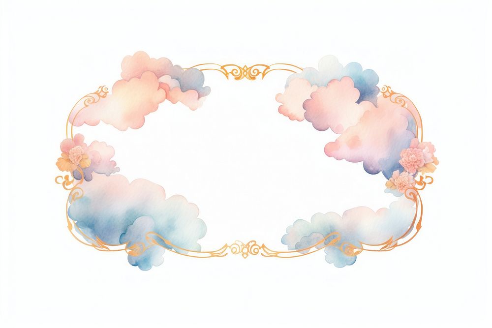 Cloud frame white background accessories creativity.
