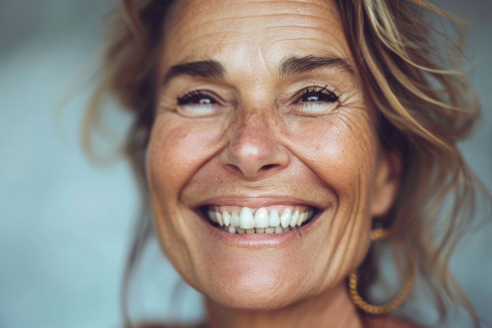 Woman smiling laughing teeth adult.