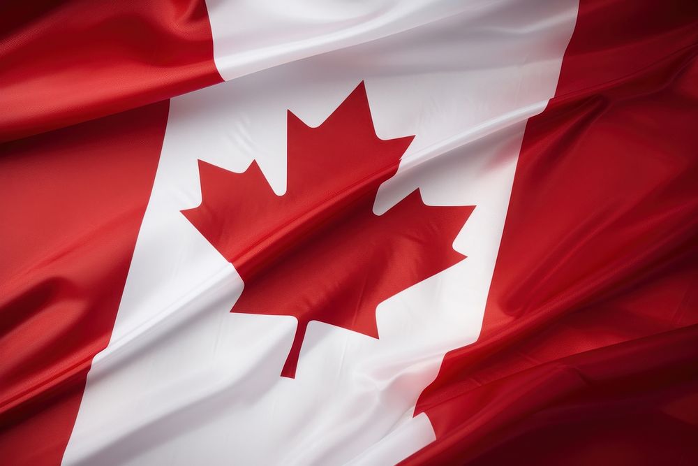 Flag of canada backgrounds patriotism satin. AI generated Image by rawpixel.