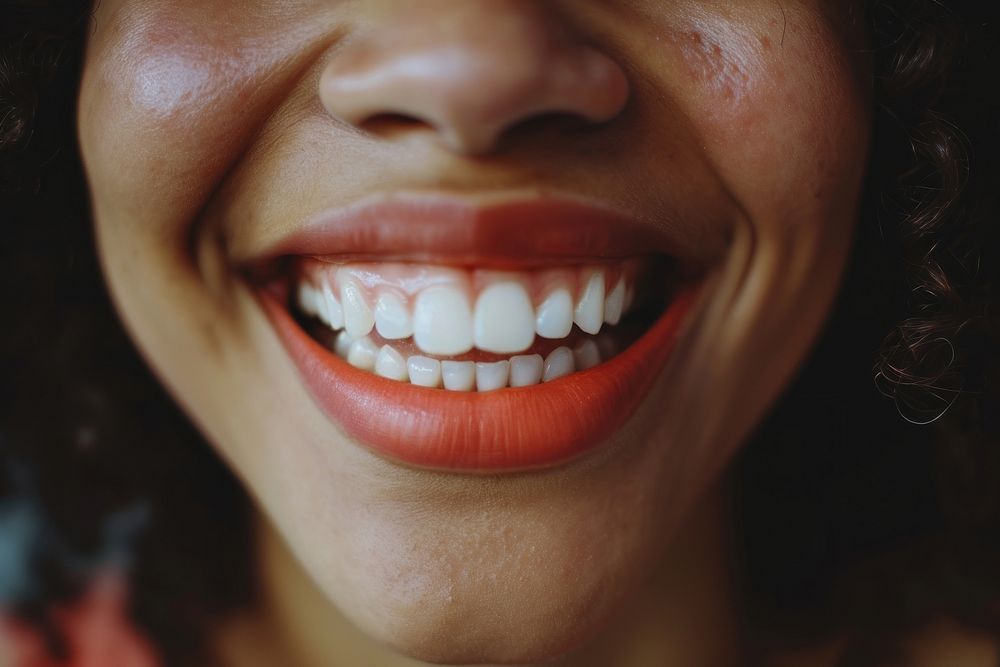 Woman smiling teeth laughing adult.