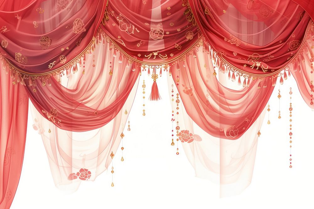 Curtain backgrounds texture red.