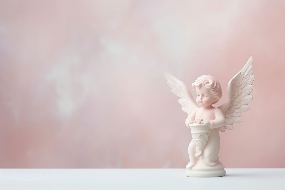  A Cherub figurine angel representation. AI generated Image by rawpixel.