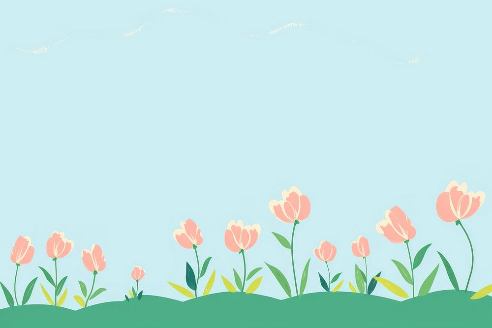  Tulips backgrounds outdoors flower. AI generated Image by rawpixel.