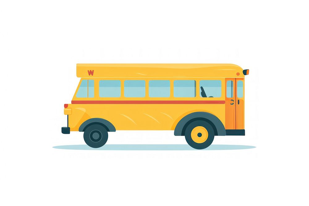  School bus vehicle wheel white background. AI generated Image by rawpixel.