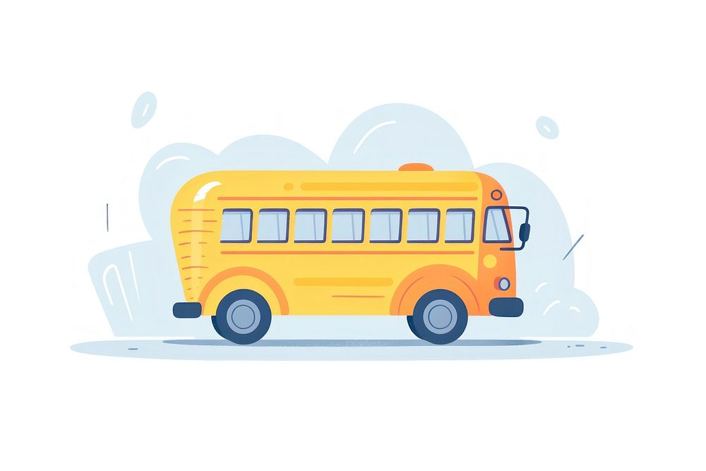  School bus vehicle transportation . AI generated Image by rawpixel.