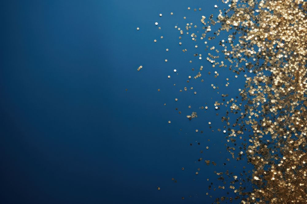 Gold glitter backgrounds blue celebration.