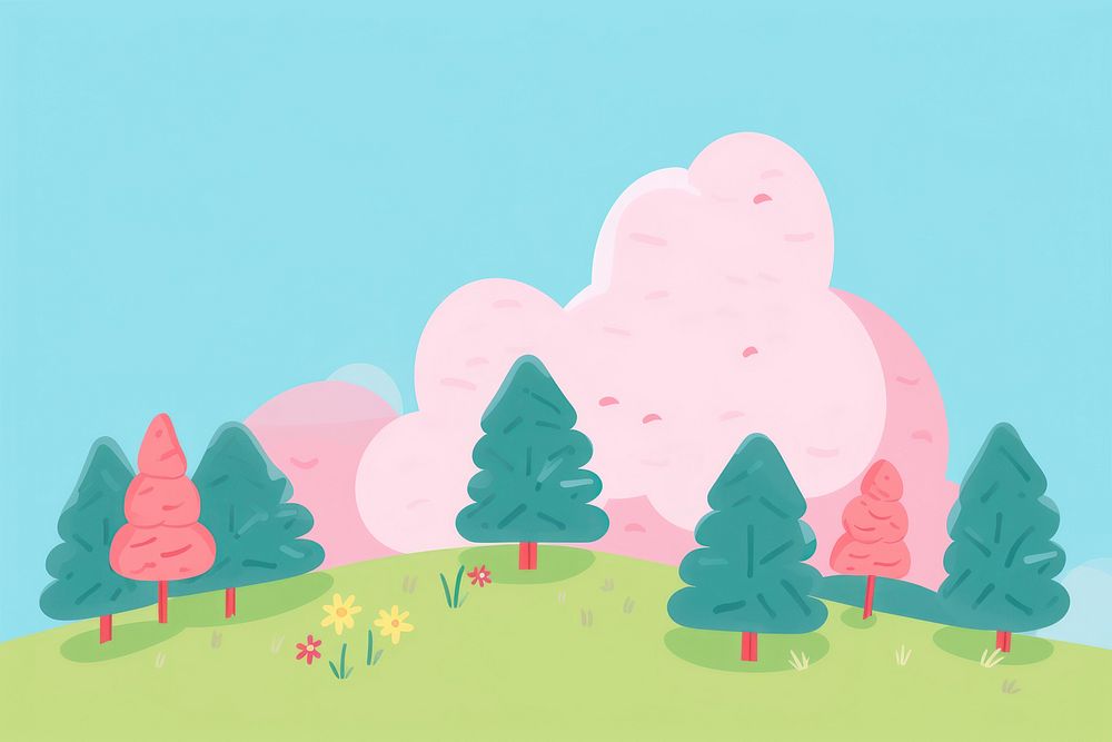  Forest landscape outdoors nature. AI generated Image by rawpixel.