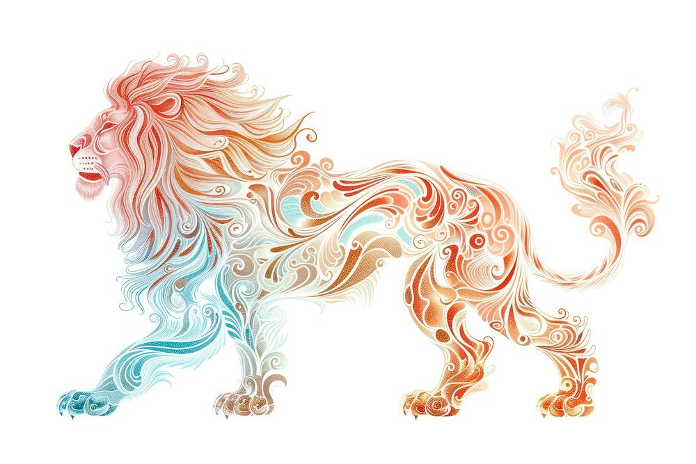 Lion art drawing mammal.