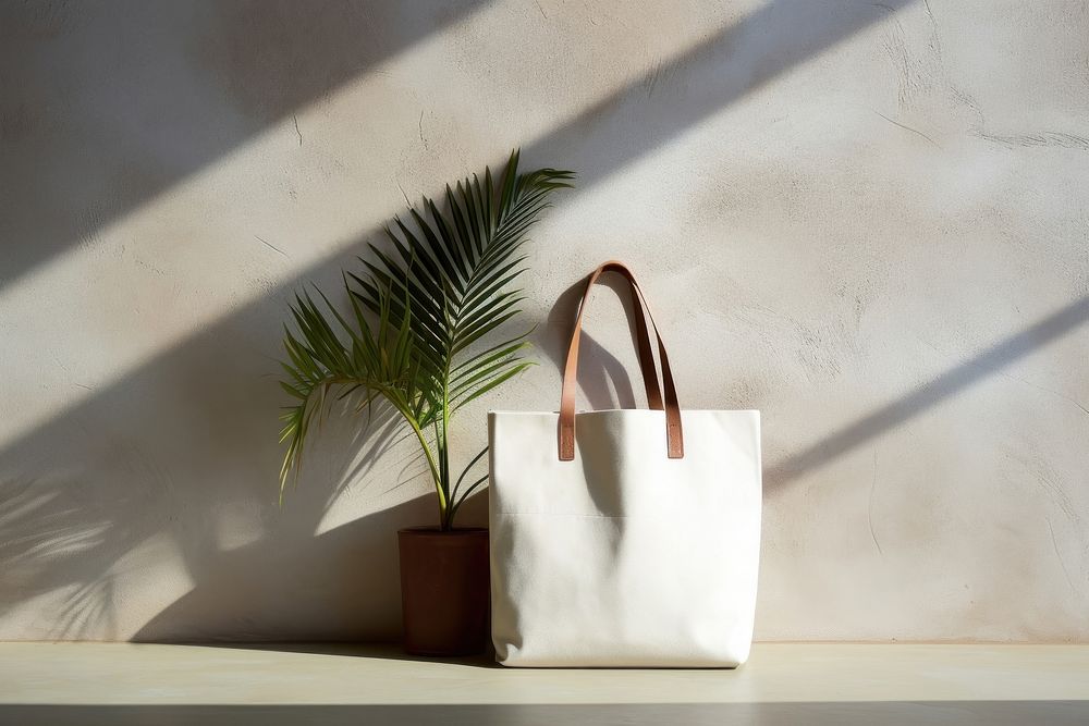 Tote bag handbag plant accessories.