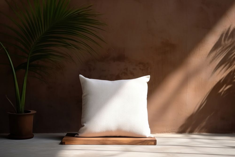 Plain pillow architecture cushion plant.