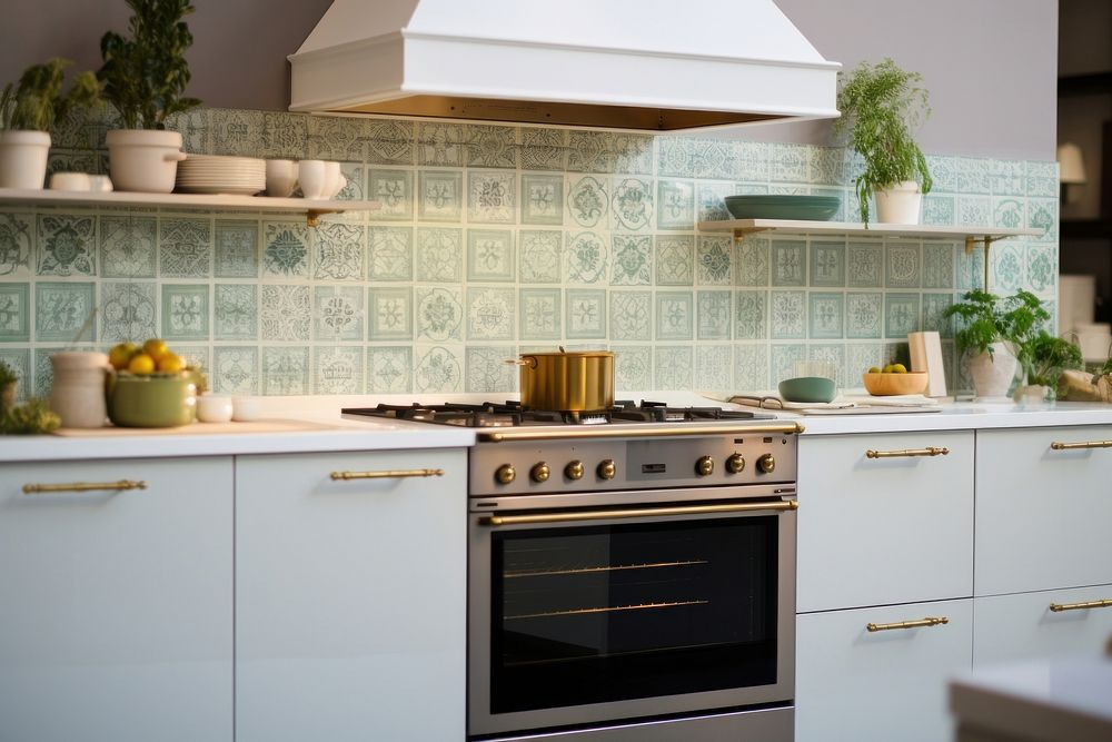 White kitchen with wooden floors oven appliance microwave.